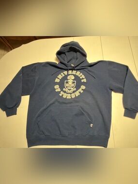 Russell Athletic University of Toronto Navy Blue Hoodie - made in USA